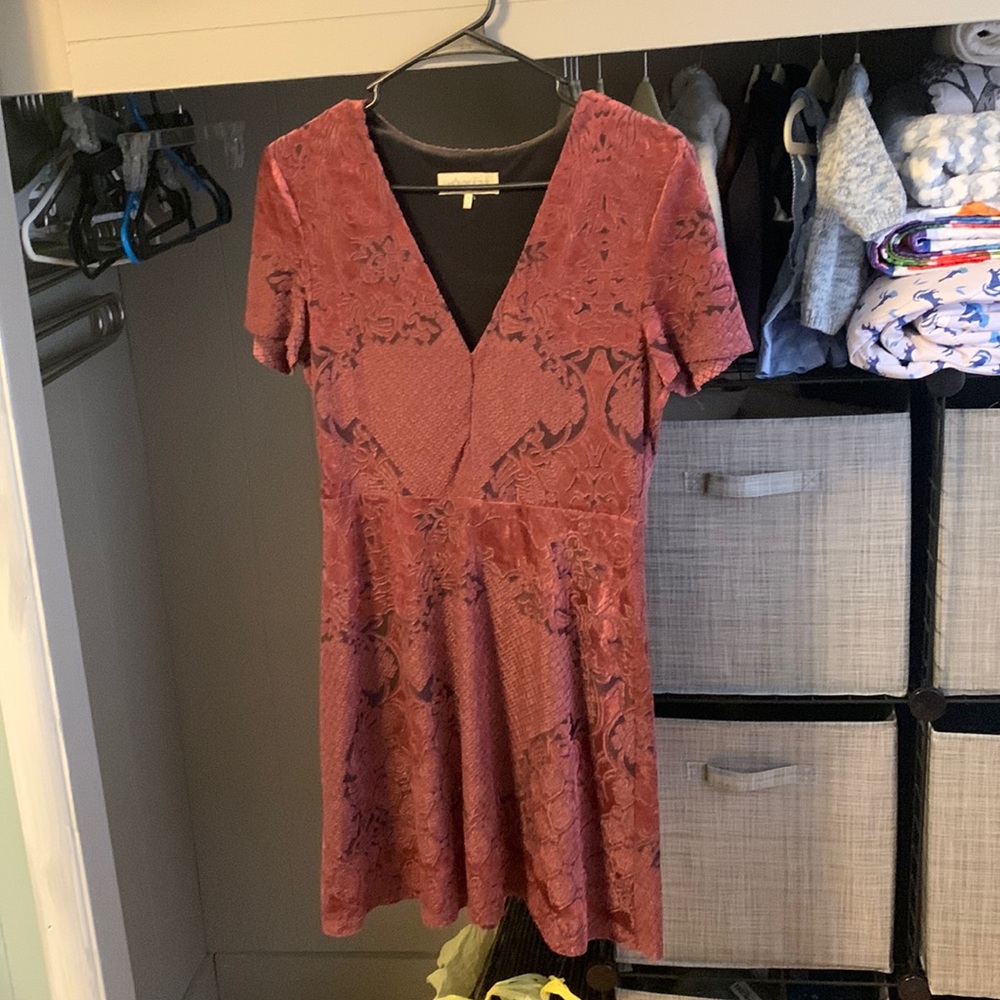 Wayf Velvet dress
